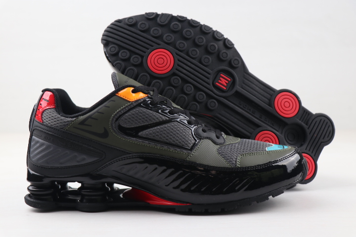 Women Nike Shox Enigma SP Black Red Shoes - Click Image to Close